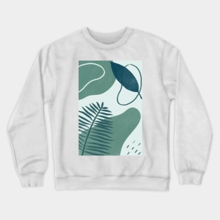 Elegant palm leaves Crewneck Sweatshirt